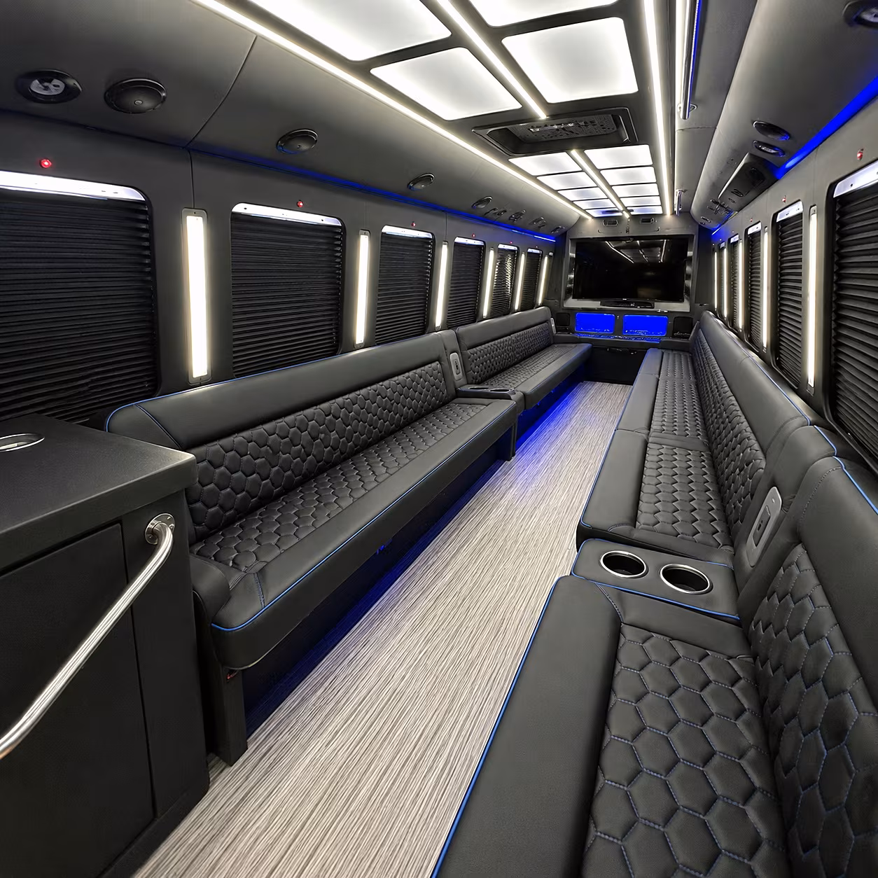 glendora party bus rental interior