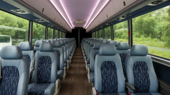 Interior of Charter Bus Company Glendora's 20 Passenger Mini bus in Glendora
