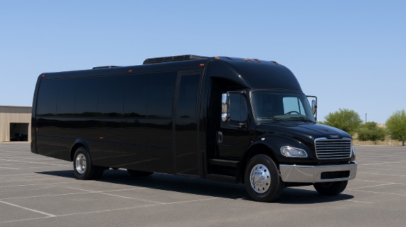 Exterior of Charter Bus Company Glendora's 25 Passenger Mini bus in Glendora