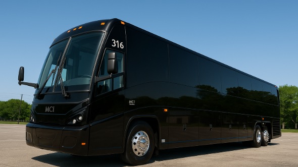 Exterior of Charter Bus Company Glendora's 54 Passenger Charter Bus in Glendora