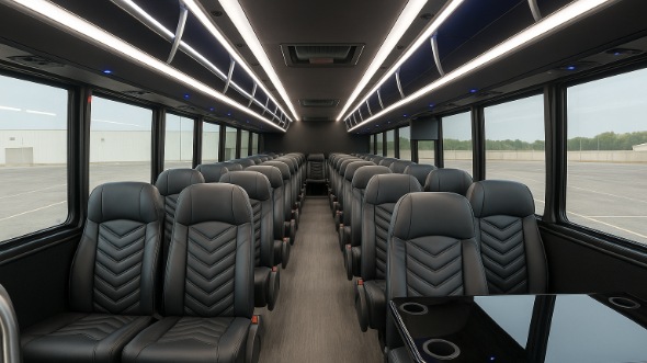 glendora 15 passenger minibus inside