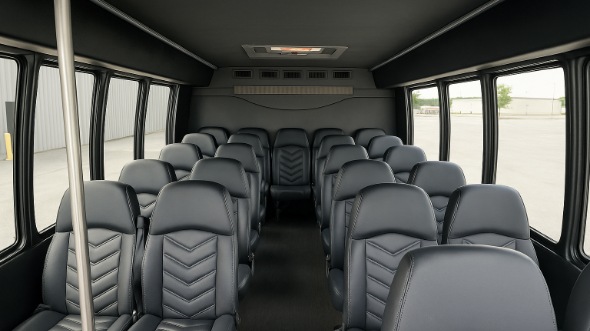 glendora 18 passenger minibus inside