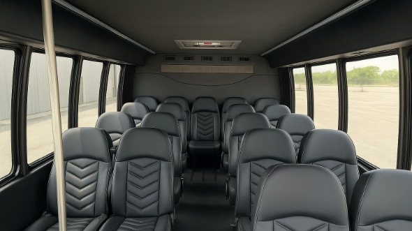 glendora 25 passenger minibus inside