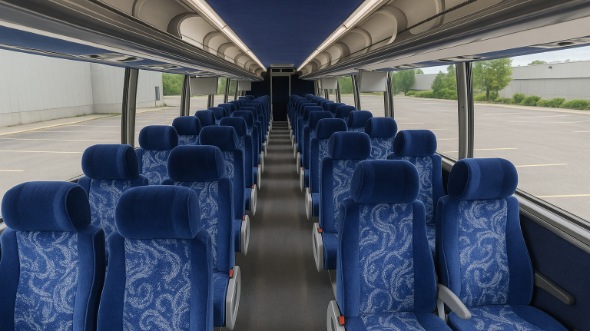 glendora 50 passenger charter bus interior