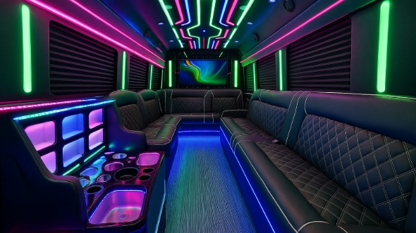 glendora party bus rental interior