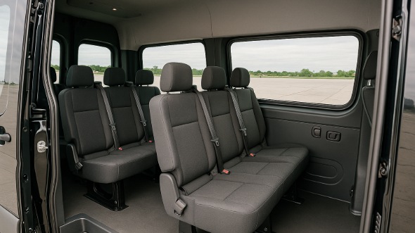 glendora sprinter van with driver inside