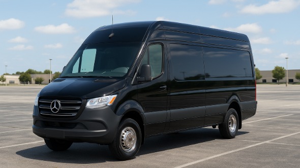 Exterior of Charter Bus Company Glendora's Sprinter Limo in Glendora